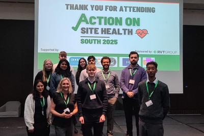 Tilbury Douglas apprentices at RVT Group's Action on Site Health Event